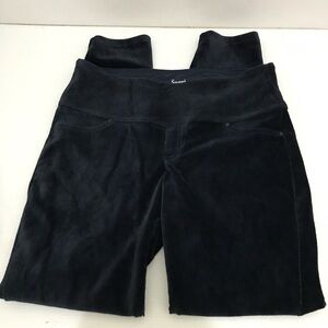 Suave Navy Velvet High-Waist Pants Size M